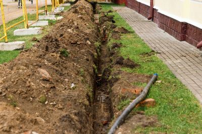 French Drain in Garden
