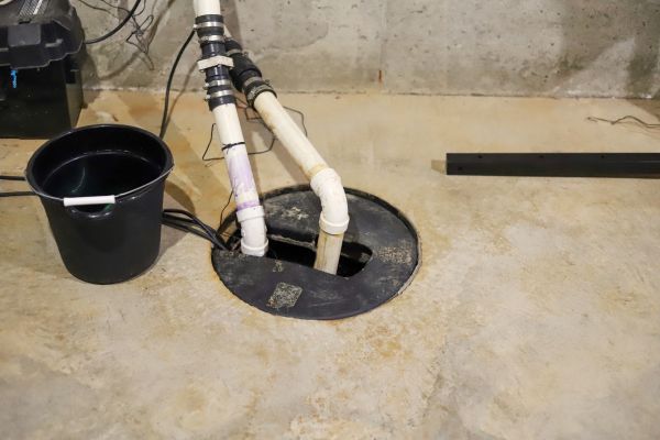 Interior Basement Drainage in Great Falls